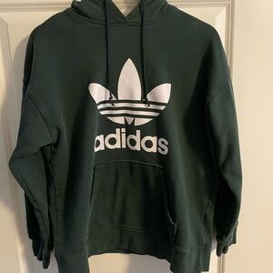 Size Medium Adidas Forest Green Sweatshirt Hoodie